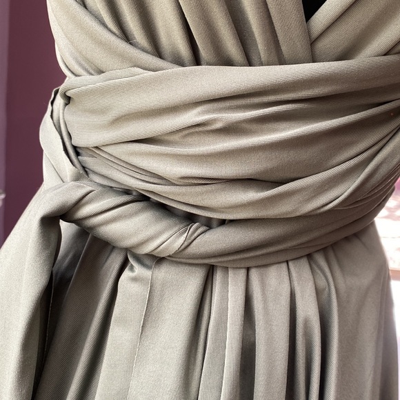 Sage Versatile Spandex Stretch Cocktail Mini Dress - Picture 2 of 11